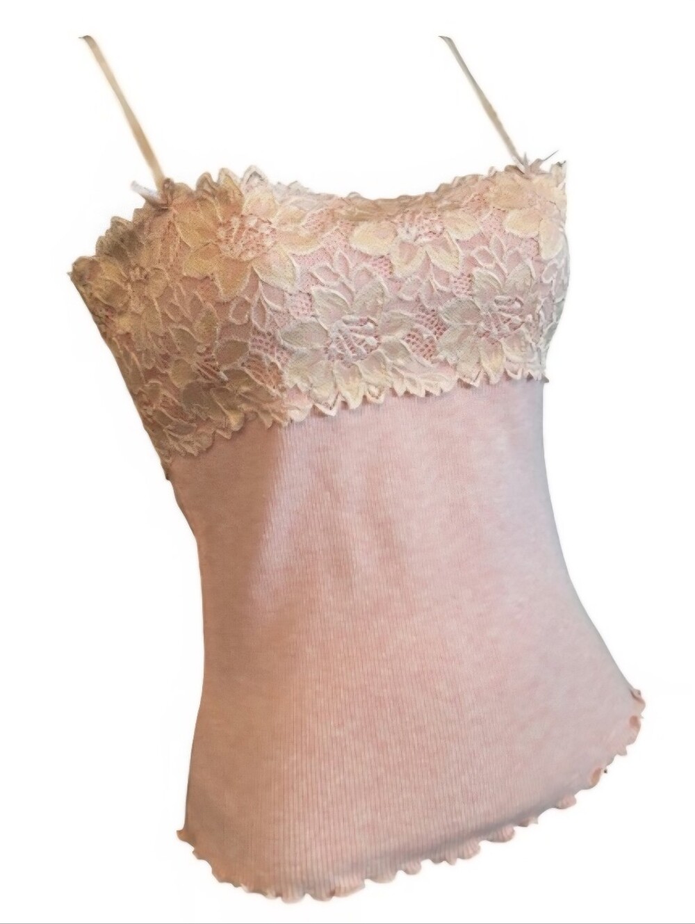 The Limited Pink Lace Trim Camisole